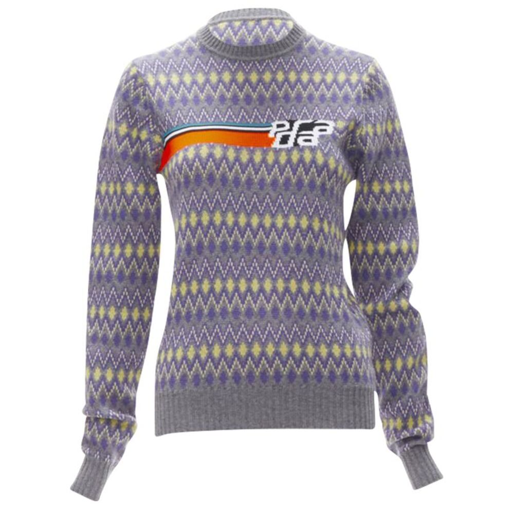 Prada Argyle Knitted Sweater